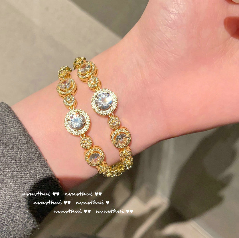 579Y Dreamland Bubble Layered Zirconia Bracelet