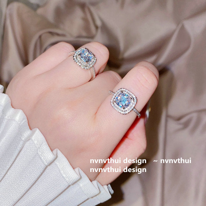 112A 2-Carat Square Zirconia Ring