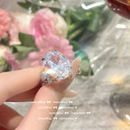 617S Julianne Dove Oval Zircon Open Ring