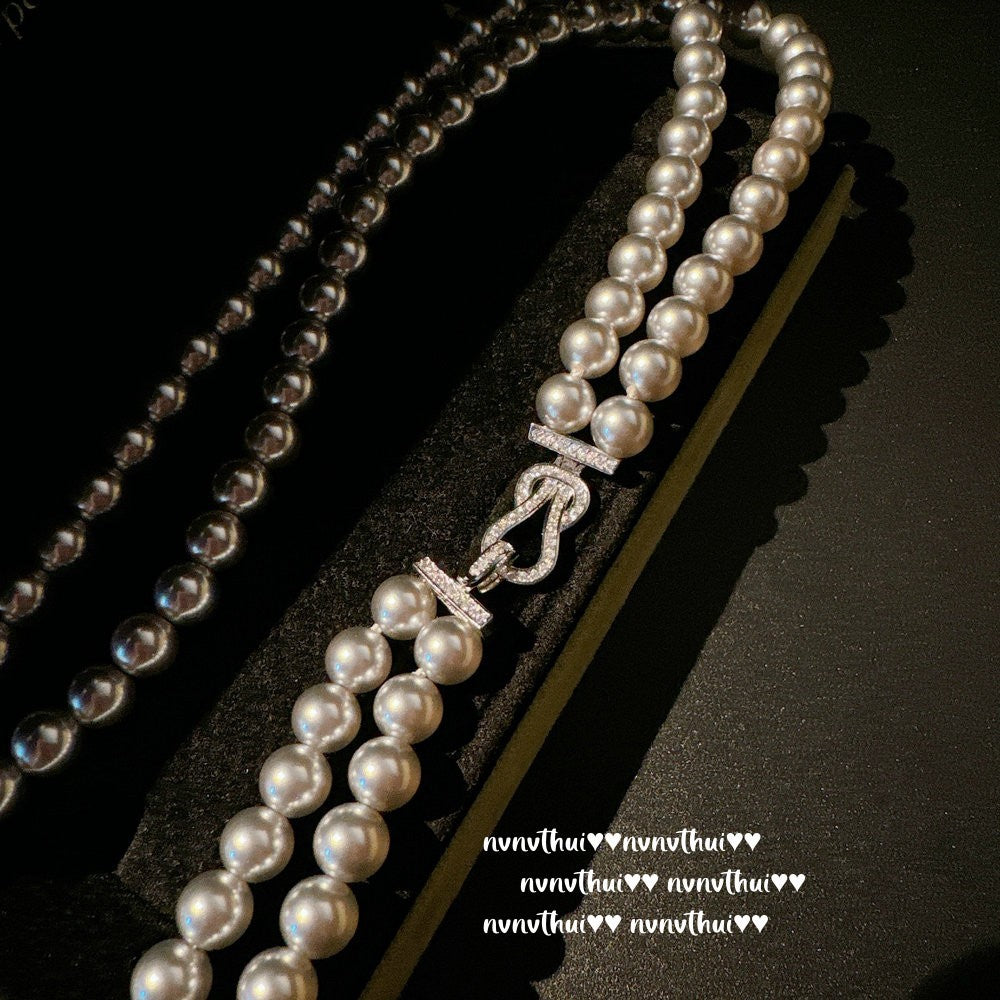 363XZ Mermaid Tear True Multi Color Pearl Necklace