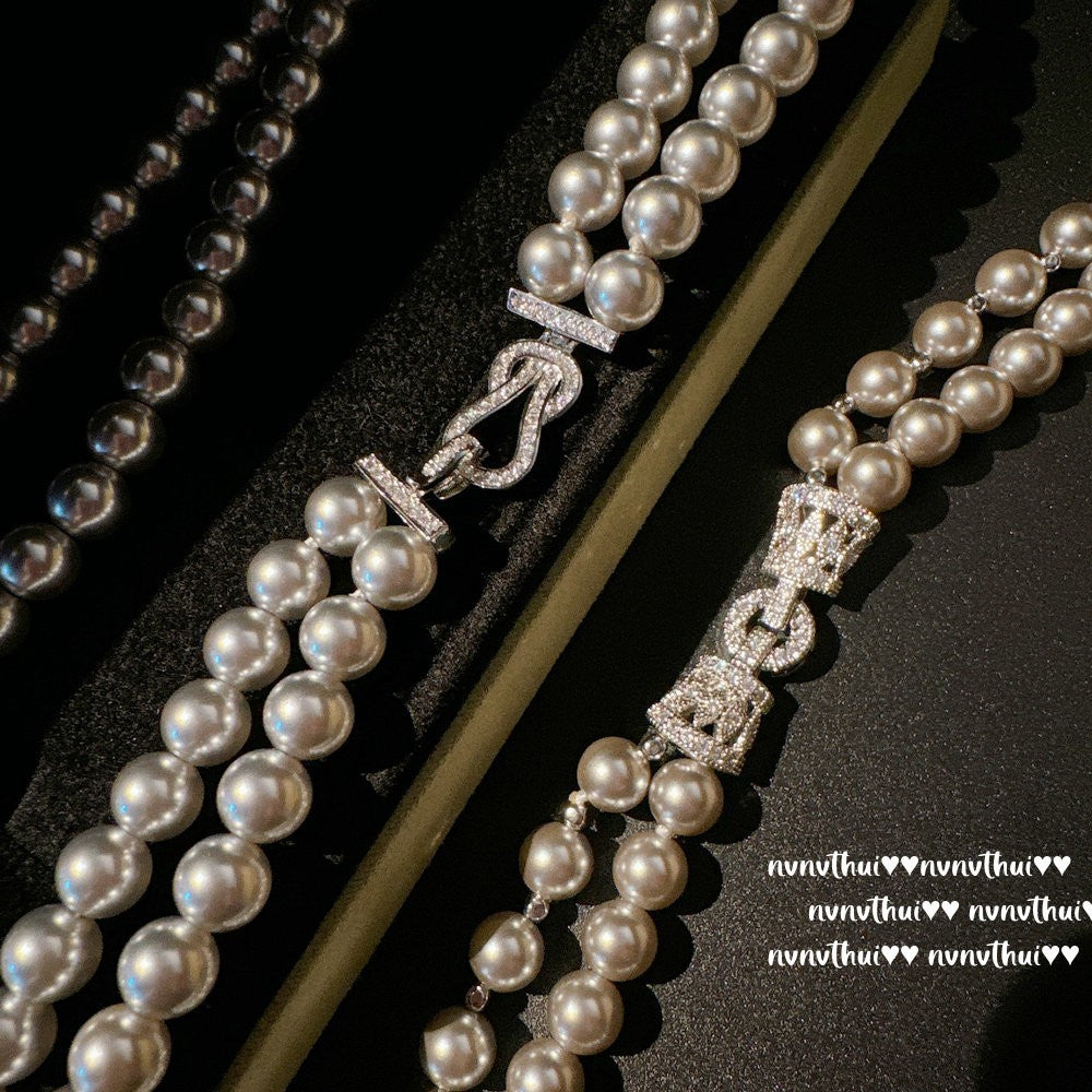 363XZ Mermaid Tear True Multi Color Pearl Necklace