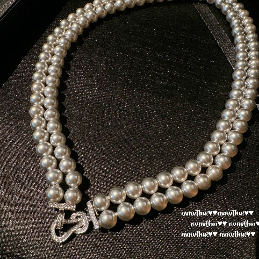 363XZ Mermaid Tear True Multi Color Pearl Necklace