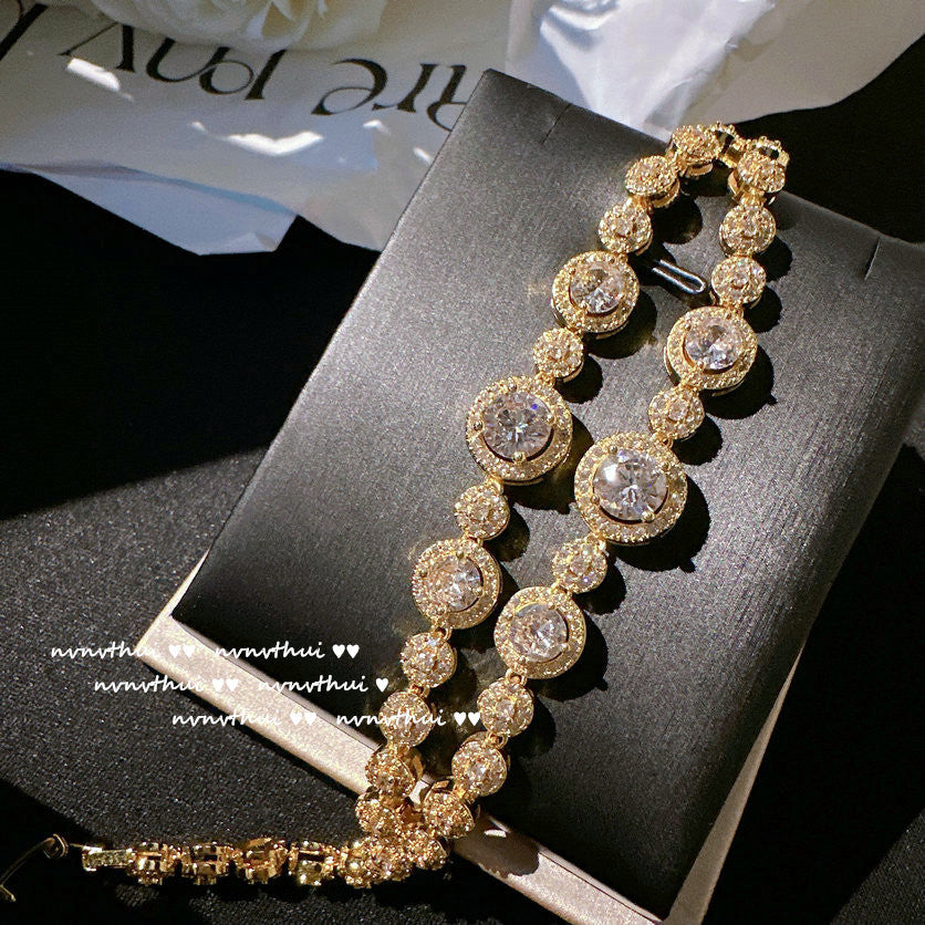 579Y Dreamland Bubble Layered Zirconia Bracelet