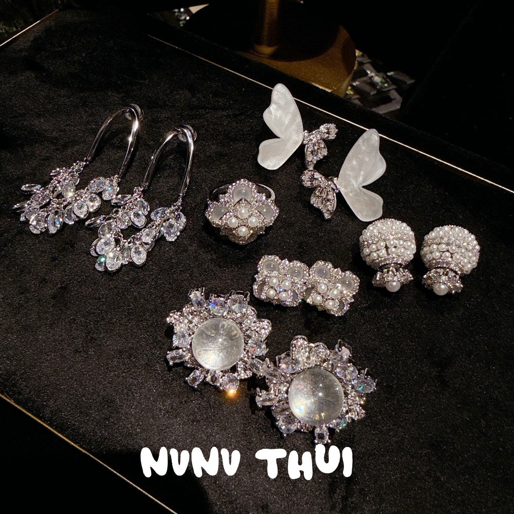 Cultured Mabe Floral Pendant Necklace Set