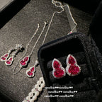 902CC Rubellite Pink Gourd Zircon Necklace