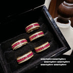 Rose Romance Ruby Bracelet & Ring Set