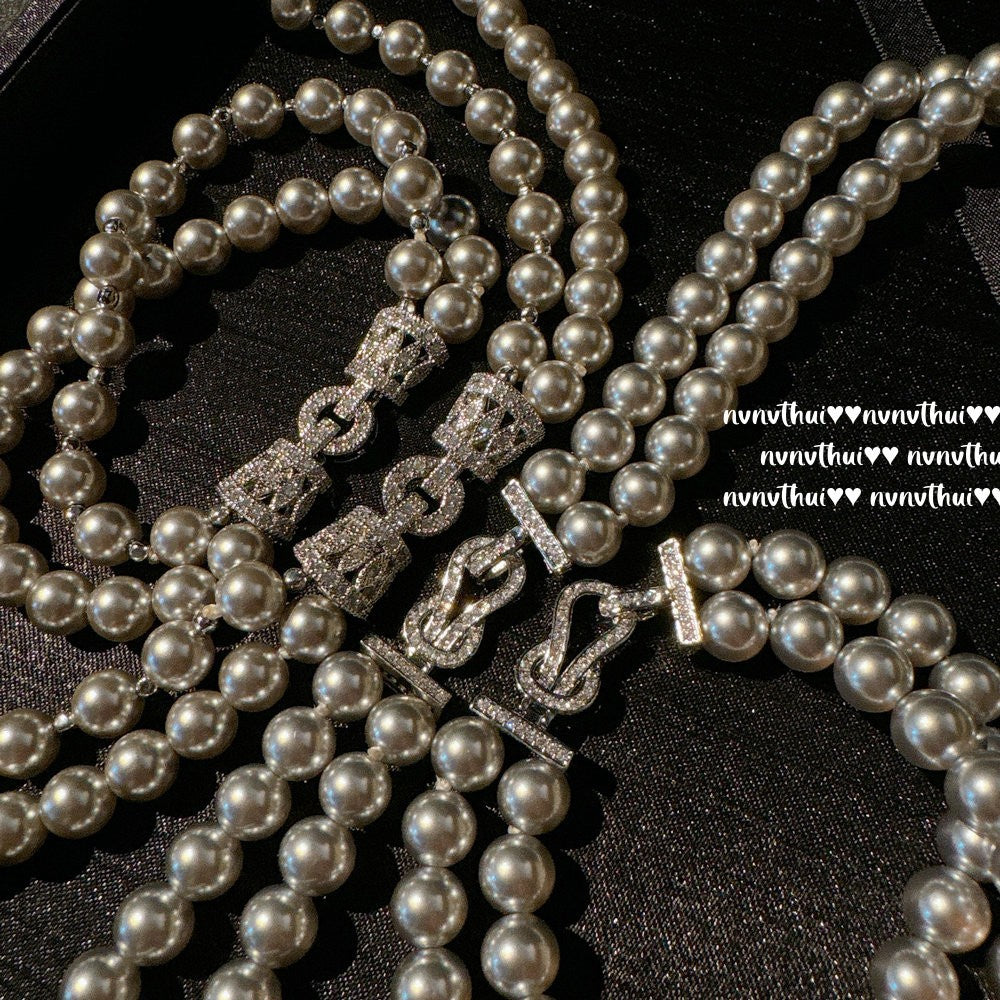 363XZ Mermaid Tear True Multi Color Pearl Necklace