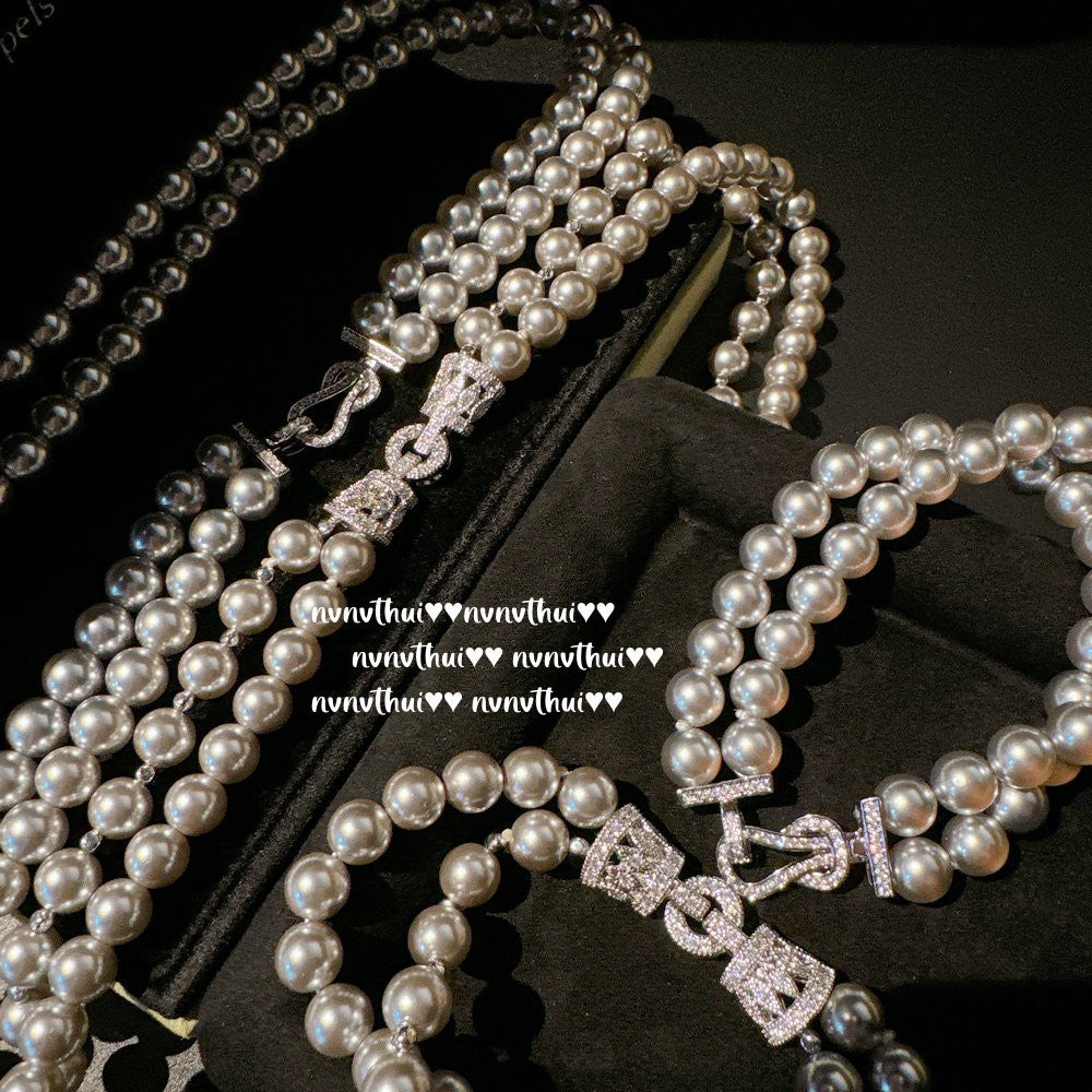 363XZ Mermaid Tear True Multi Color Pearl Necklace