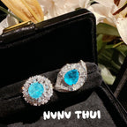 Aquamarine Teardrop Fringe Gemstone Necklace