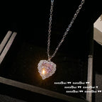 Sweetheart Peach Pink Love Gemstone Bracelet Set