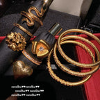 2021NV Gold-Plated Iris Minimalist Bangle