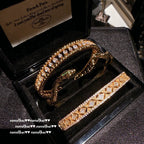 495HONCC Pavé Crystal Decorative Window Vajra Bangle