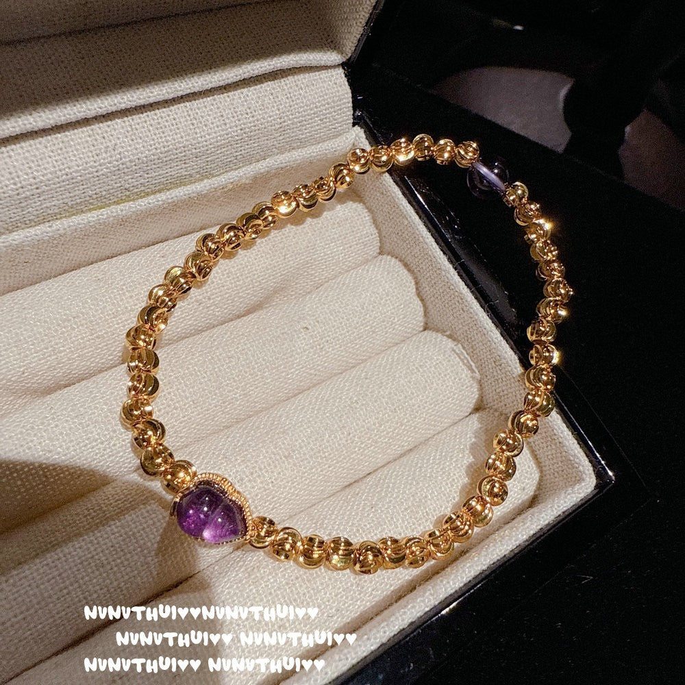 Filigree Gardenia Gemstone Bangle