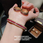 Rose Romance Ruby Bracelet & Ring Set
