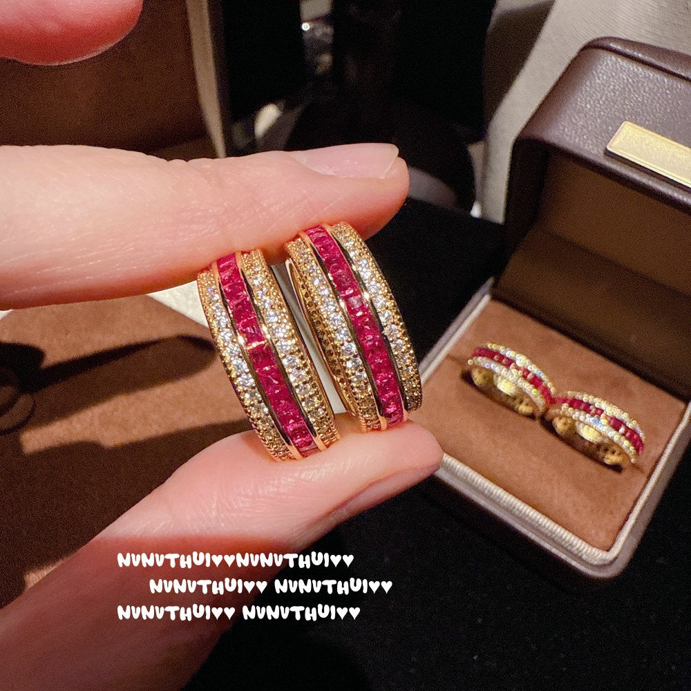 Rose Romance Ruby Bracelet & Ring Set