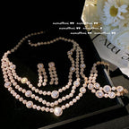 579Y Dreamland Bubble Layered Zirconia Necklace