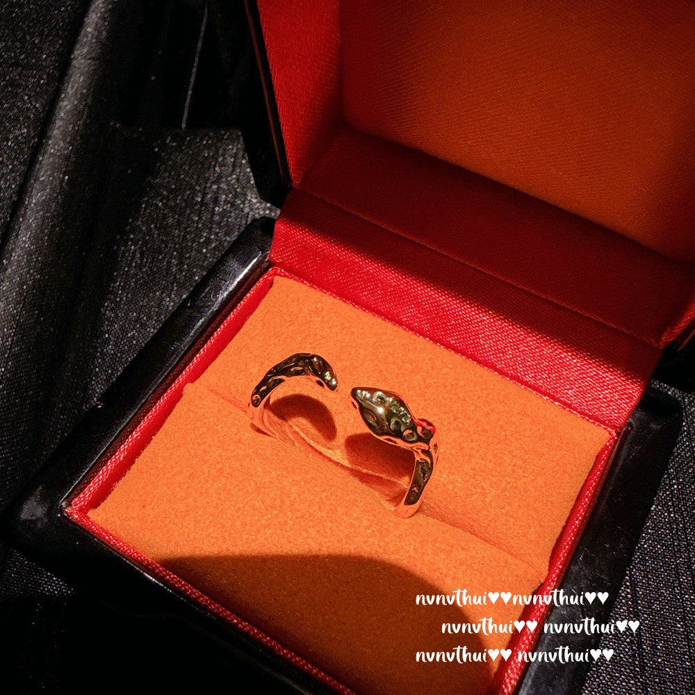 495HAO Cross Vajra Zirconia Open Ring