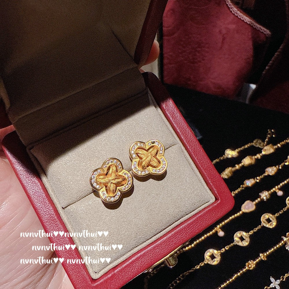 Vine & Petal Collection (Earrings + Open Ring) 509ZZ
