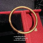 2021NV Gold-Plated Iris Minimalist Bangle