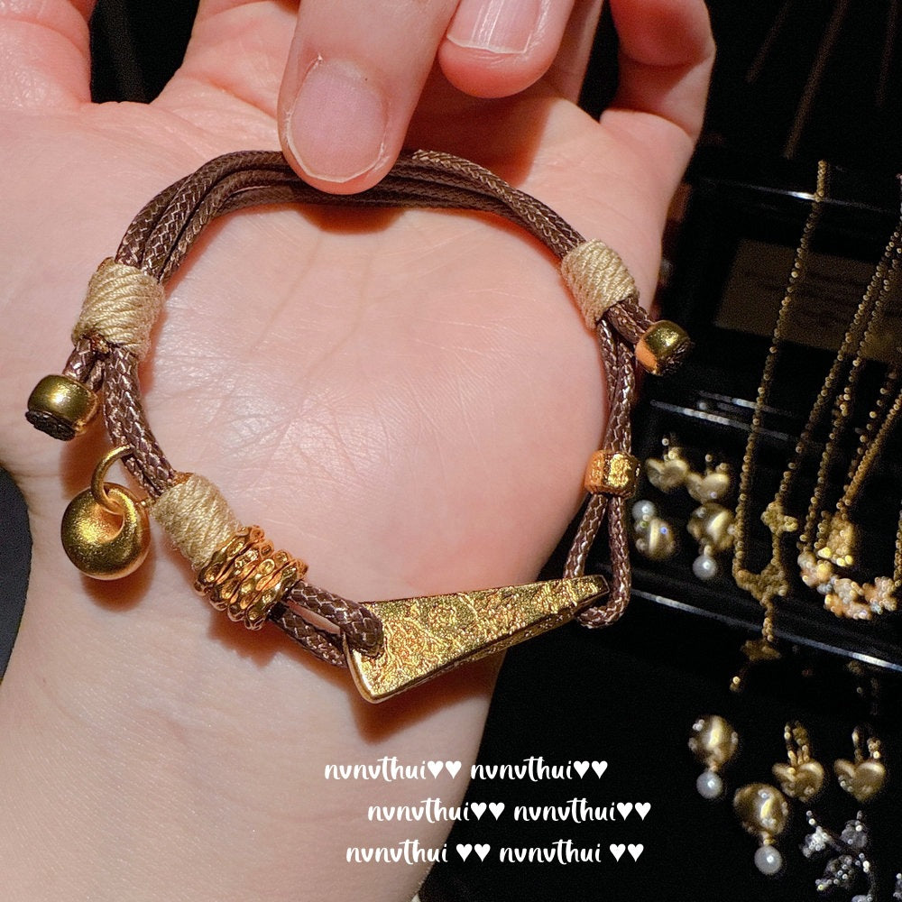 167NV Coiled Cheese PU Leather Bracelet