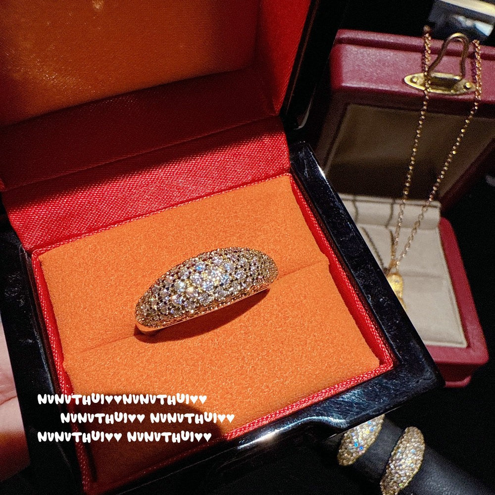 783Y Stardust Arc Zircon Ring