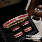 Rose Romance Ruby Bracelet & Ring Set