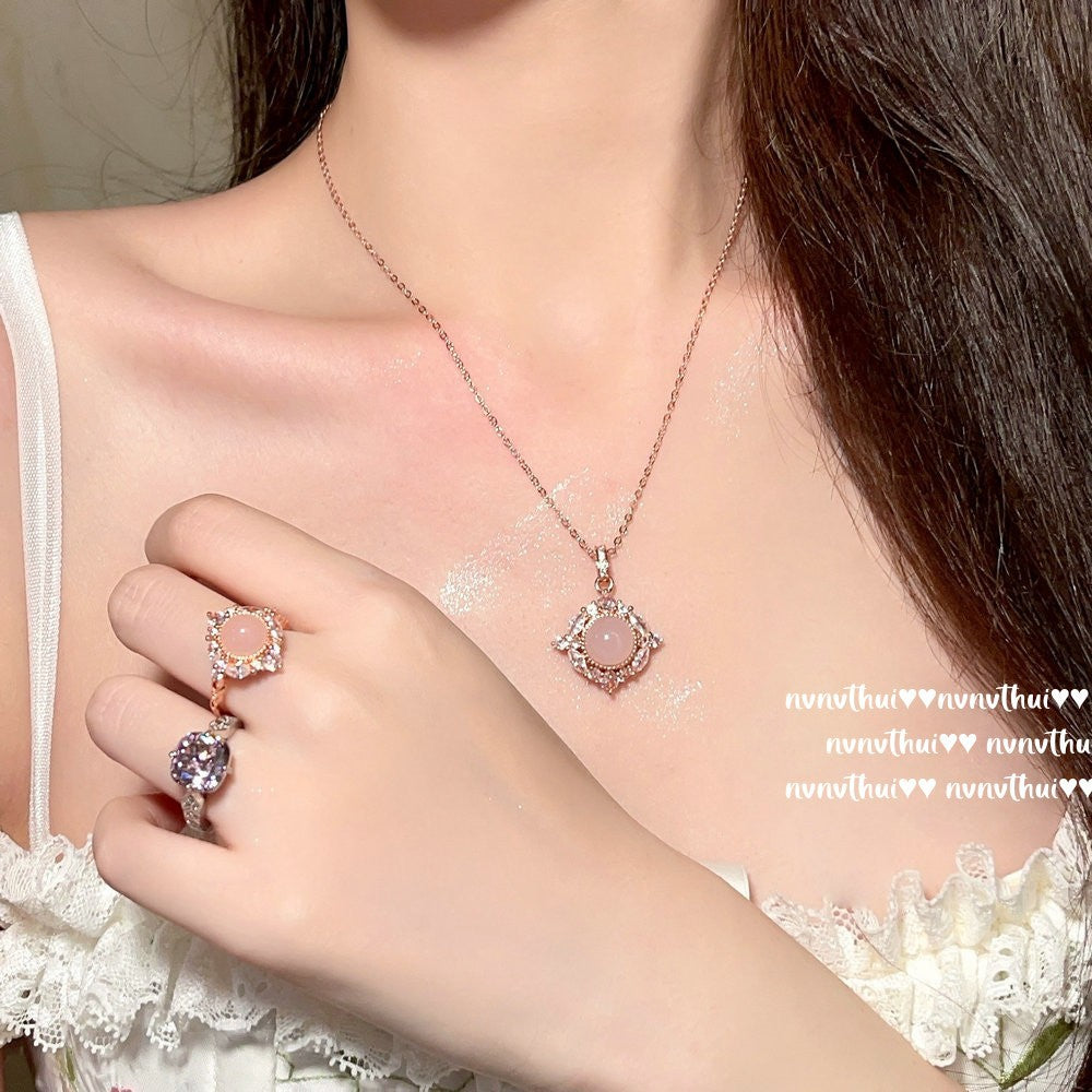 309ZZ Withered Rose Zircon Adjustable Ring