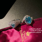 809ZZ Sri Lankan Blue Heart Gemstone Ring